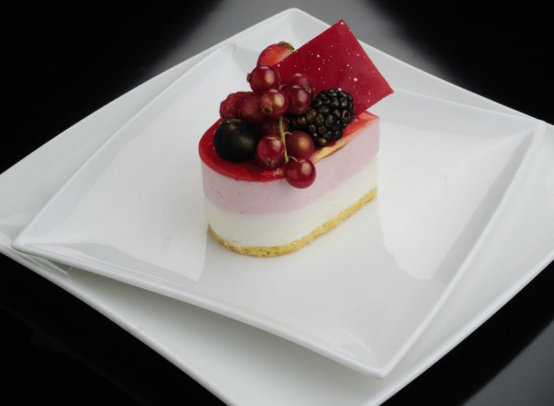 Mousse di fragole e panna cotta