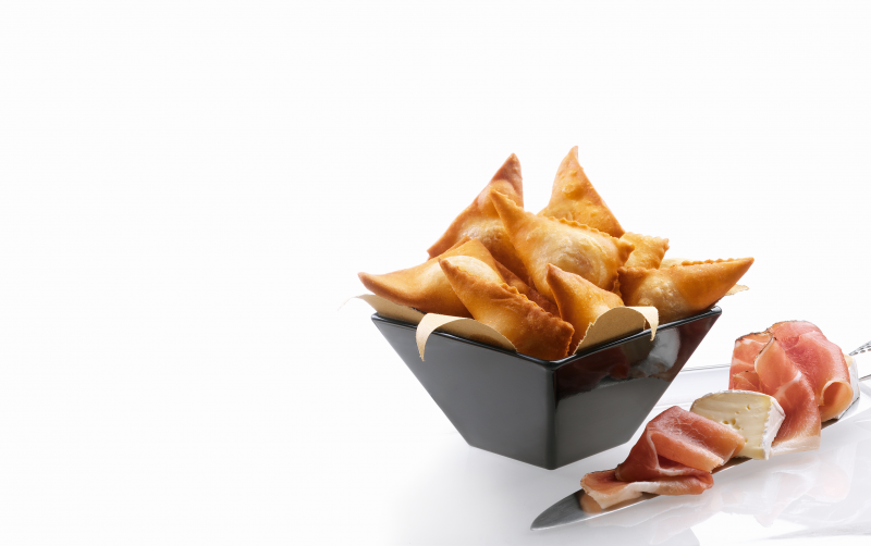 Bugie salate farcite con speck e Brie