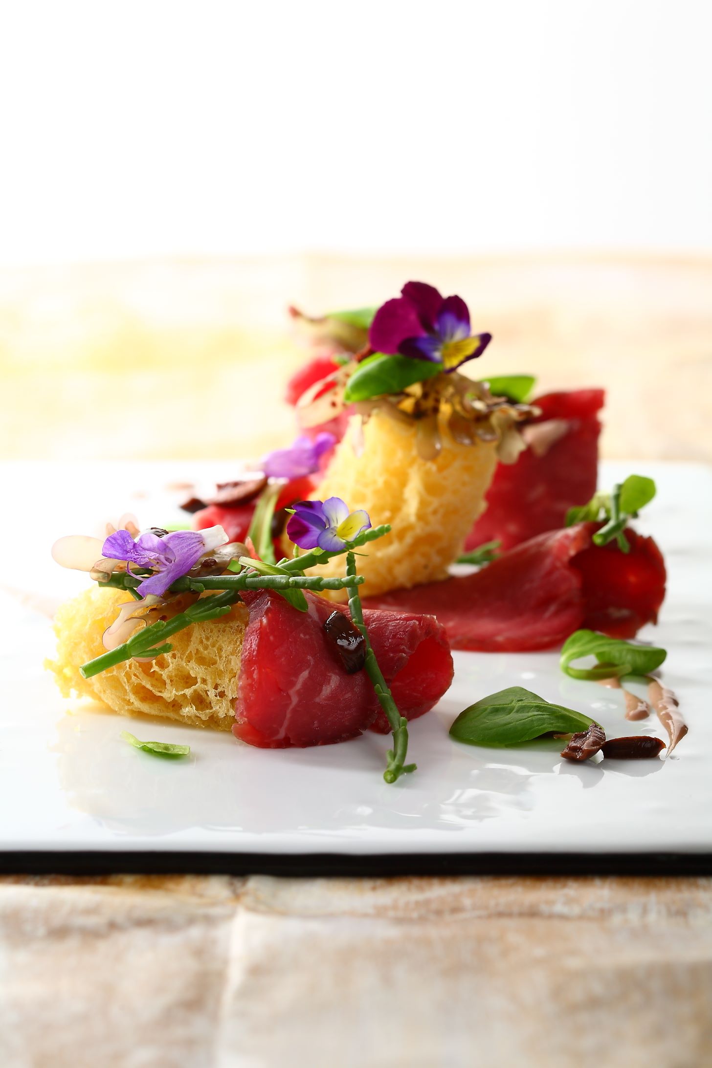 Carne Cruda Di Razza Piemontese Marinata Soffice Alle Olive Taggiasche E Salsa Al Foie Gras Italian Gourmet