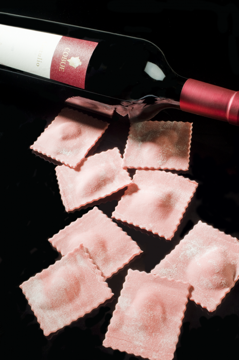 Casoncelli in sfoglia di Getulio di Cobue ripieni di quartirolo e salame bresciano