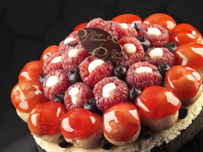 Cioccolato, arancio e lamponi