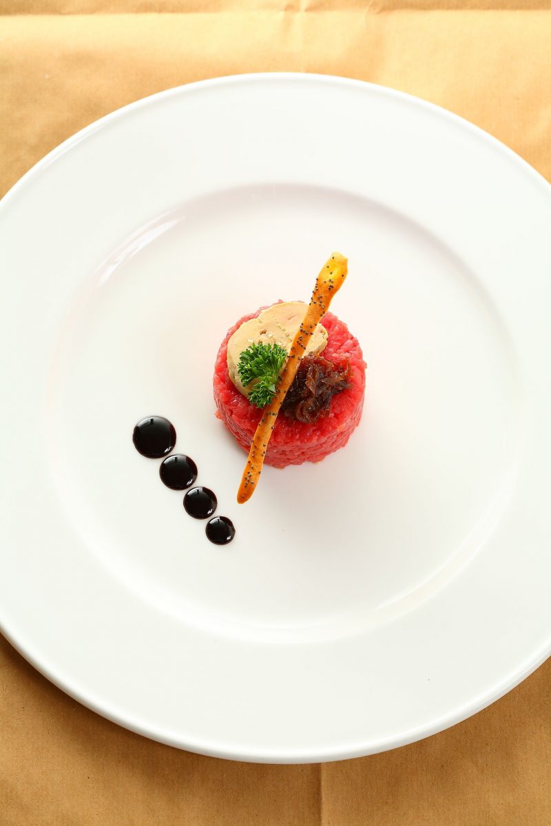 Coscia di bue, foie gras e cipolle di tropea
