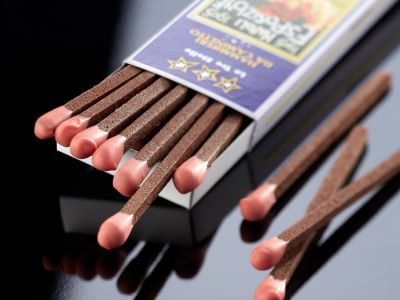 Fiammiferi al cacao e peperoncino