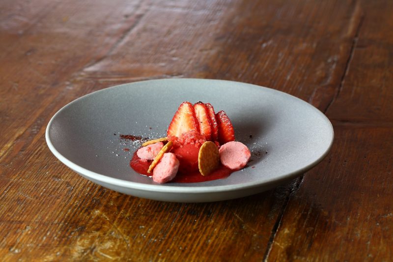 Fragole, aceto e campari