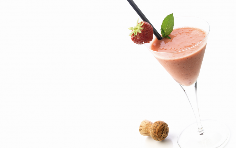 Frozen fragola di Ribera e champagne