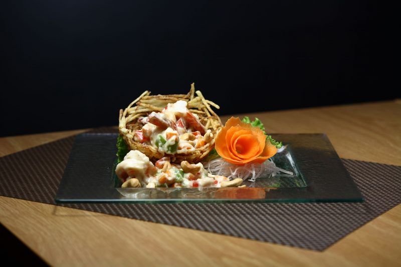 Gamberoni al curry bianco