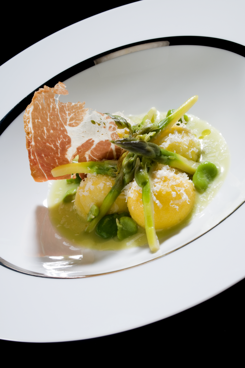 Gnocchi di patate e squacquerone affumicato