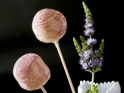 Lecca lecca di millefoglie di lingua di vitello e foie gras, gelée al Porto