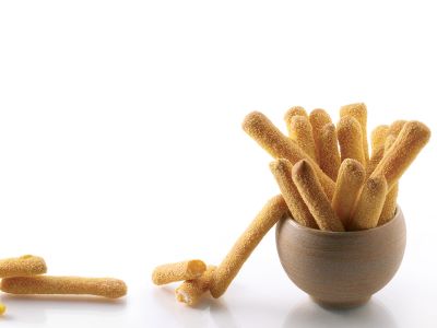 Mini grissini stirati al mais