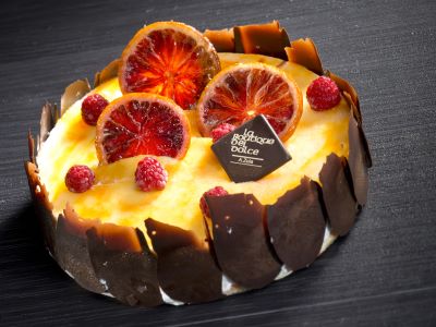 Mousse al cioccolato e arancia