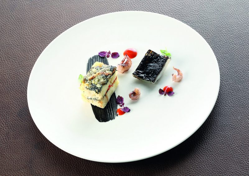 Pancotto con erbe, pecorino e seppia