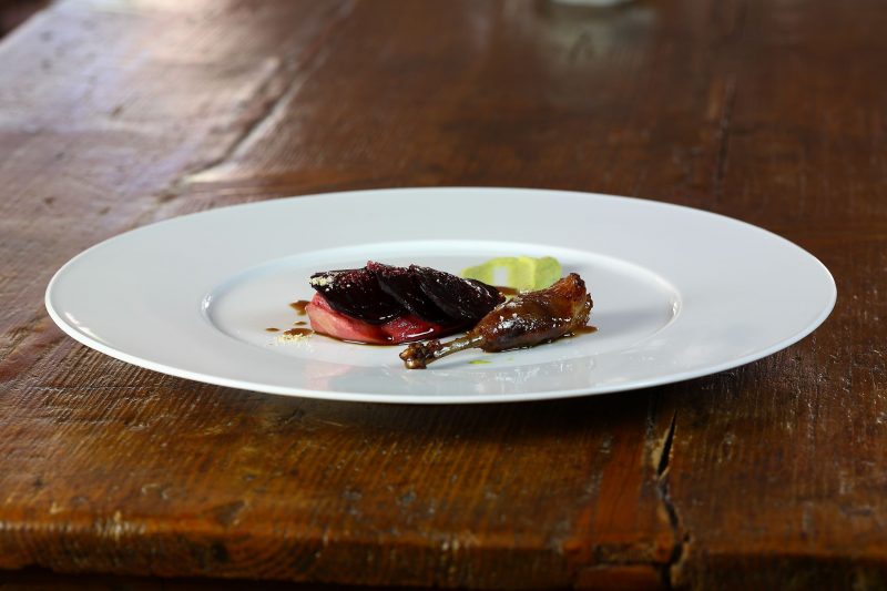 Piccione, rapa e pistacchi