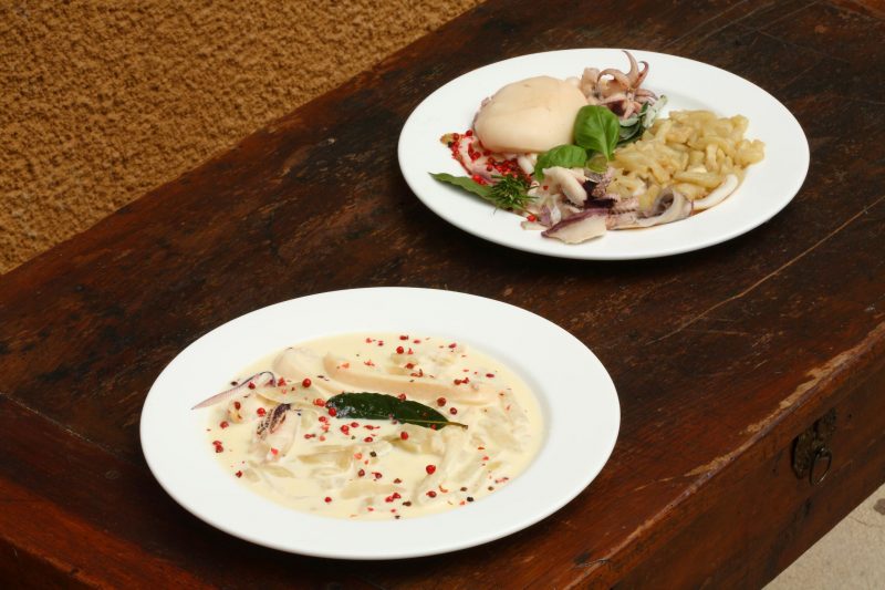 Seppioline con melanzane e chardonnay