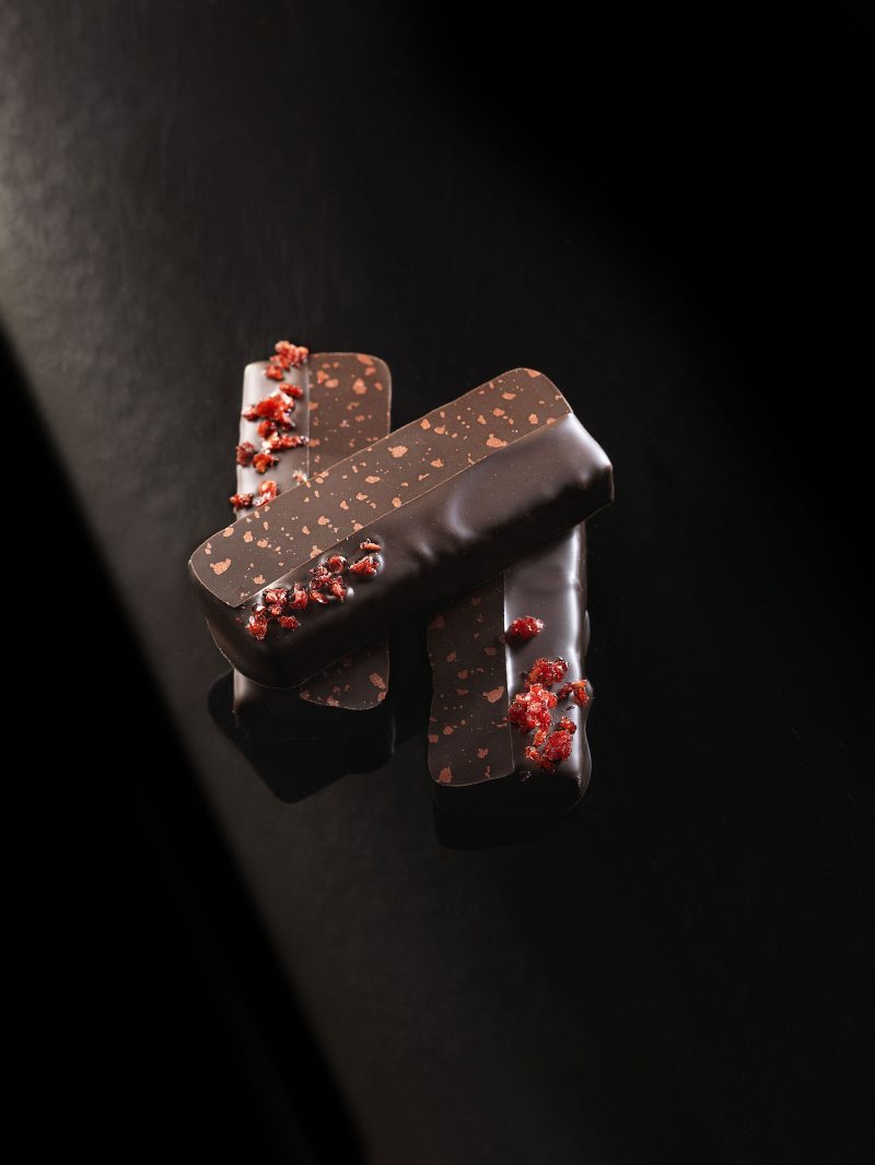 Snack lamponi e cioccolato