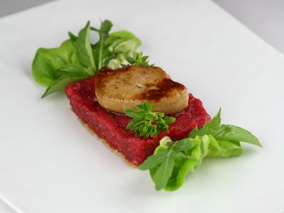 Tartare di bue con fegato grasso d’oca