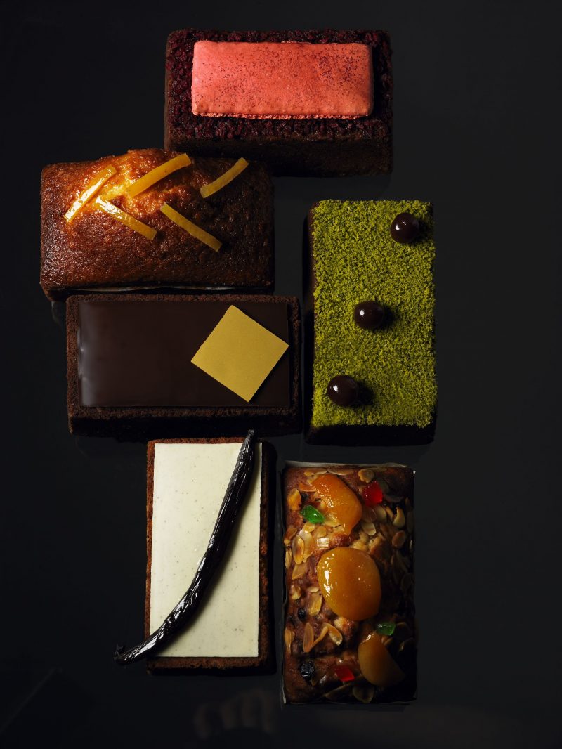 Torta al tè verde matcha, yuzu e azuki