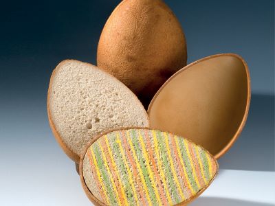Uovo di pane con sorpresa