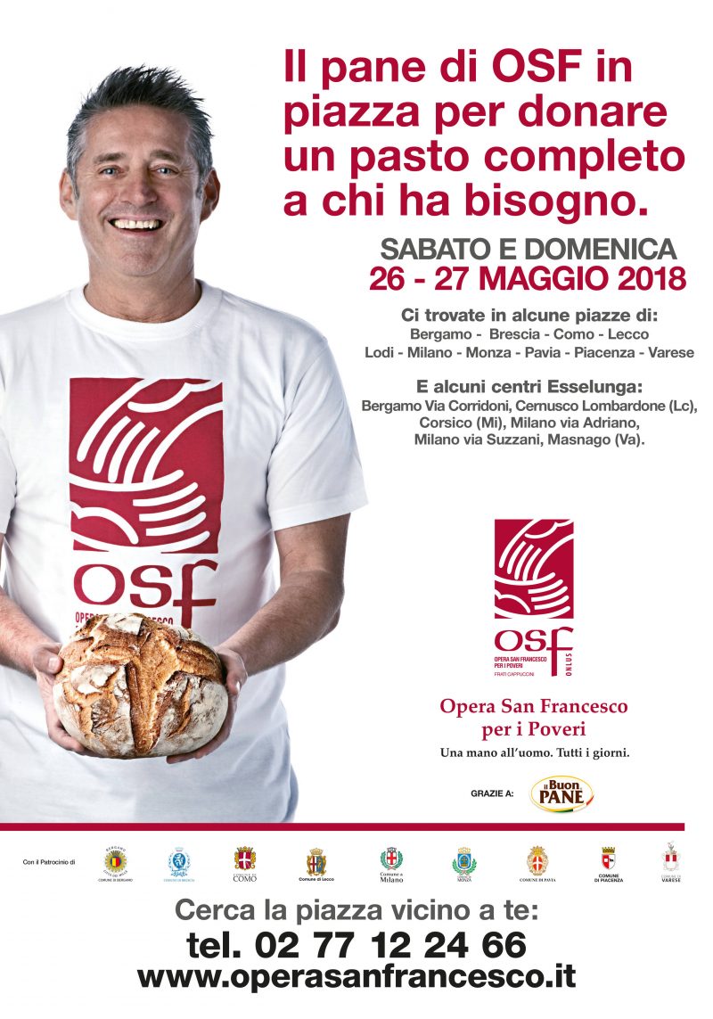 Pane veicolo di solidarietà: Opera San Francesco scende in piazza