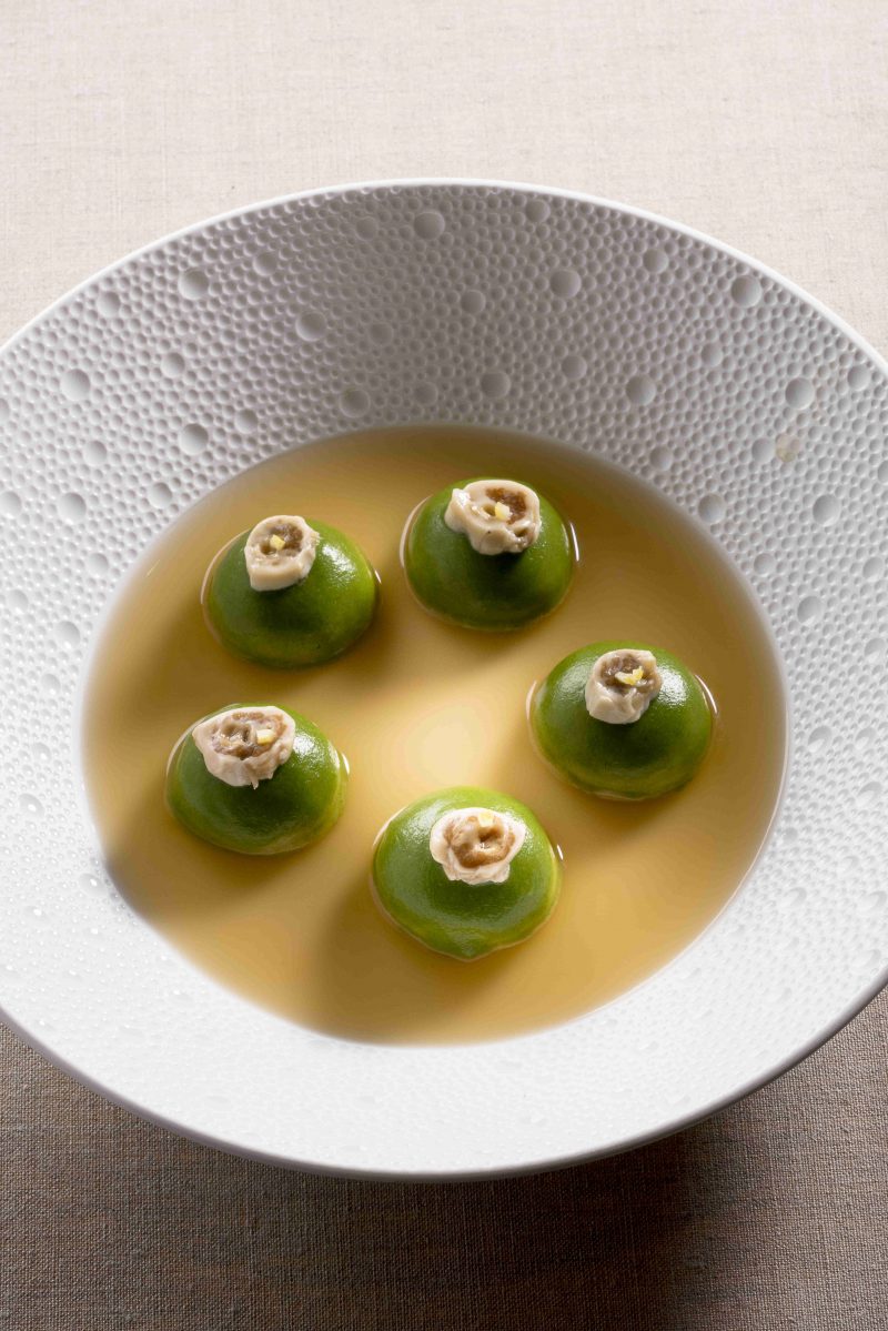 Gnocchi di patate farciti di cassoeula e ostriche