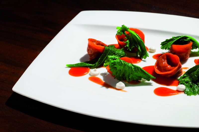 Tortelli di maiale, pecorino e cime di rapa