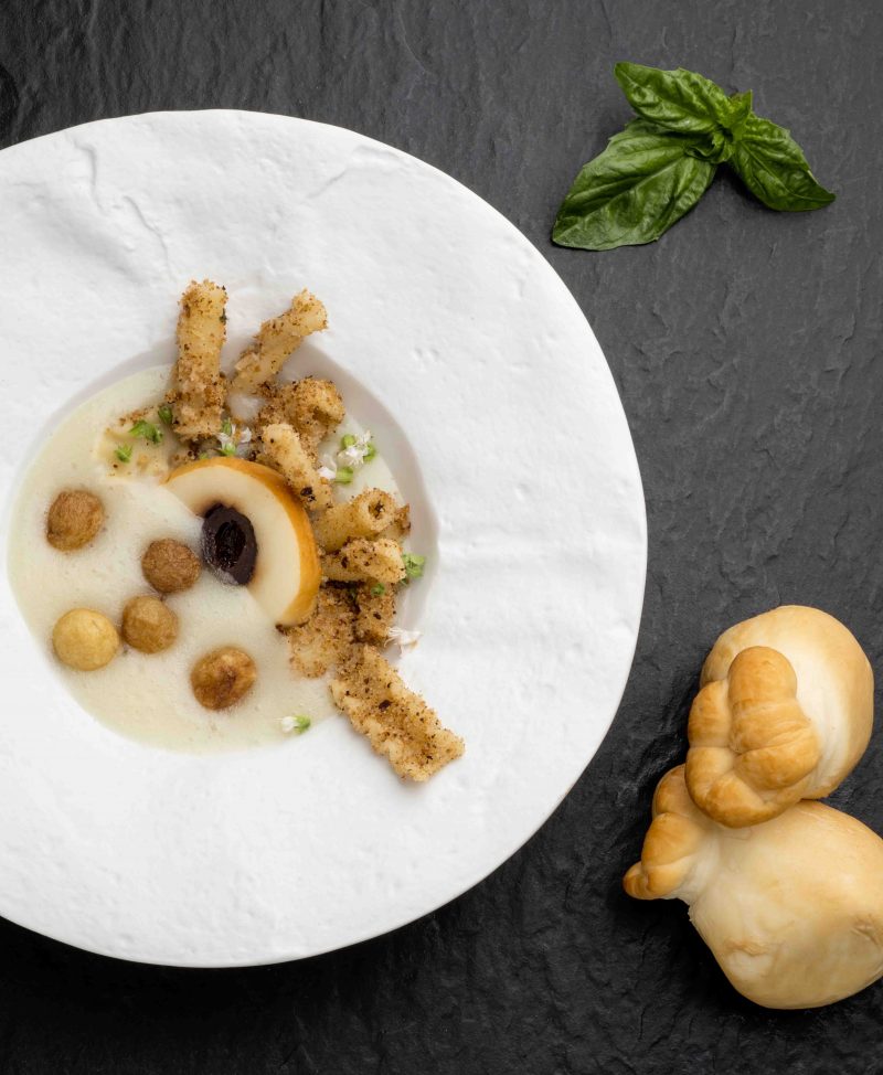 Pasta mista con patate e provola affumicata