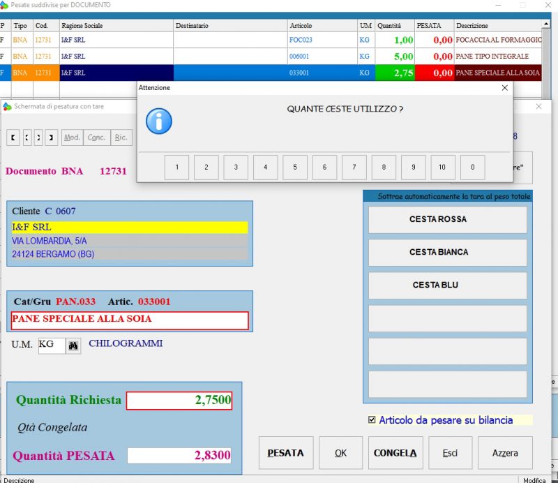 La nuova interfaccia del software WinDominio Panificatori