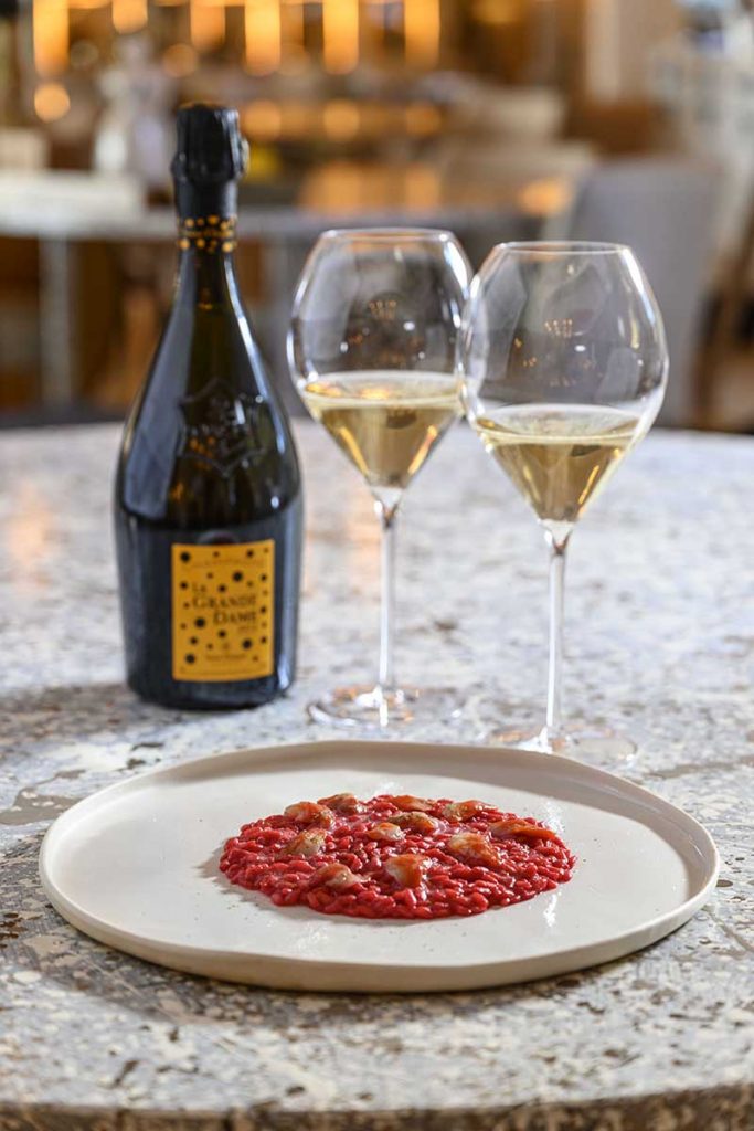 RISOTTO OPUNTIA, FASOLARI E CAPPERI - Veuve Clicquot Garden Gastronomy - crediits Brambilla Serrani - Ricetta Domingo Schingaro