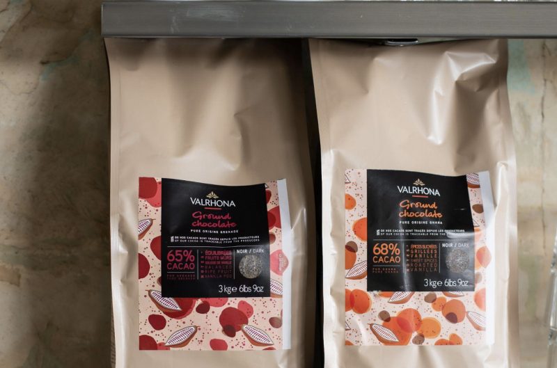 Ground chocolate Valrhona