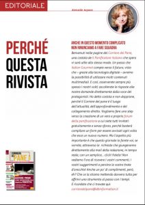 primo numero del Corriere del Pane