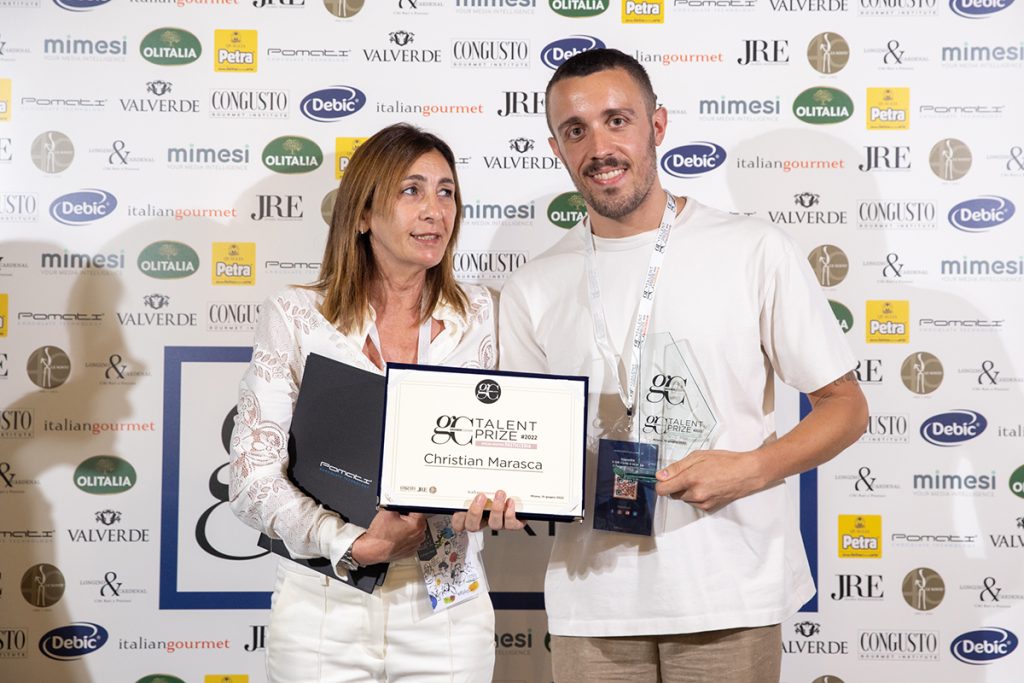 Giovanna Pomati CEO Pomati e Christian Marasca - Grande Cucina Talent Prize Pasticceria Ristorazione