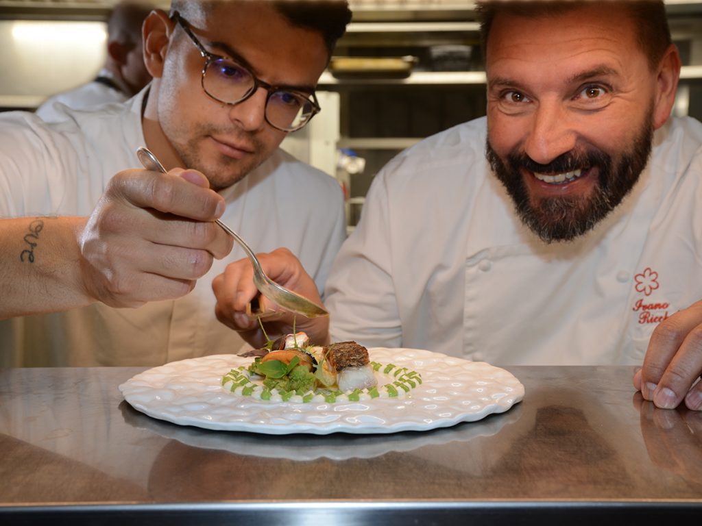 Chef Ivano Ricchebono e sous-chef Simone Perata