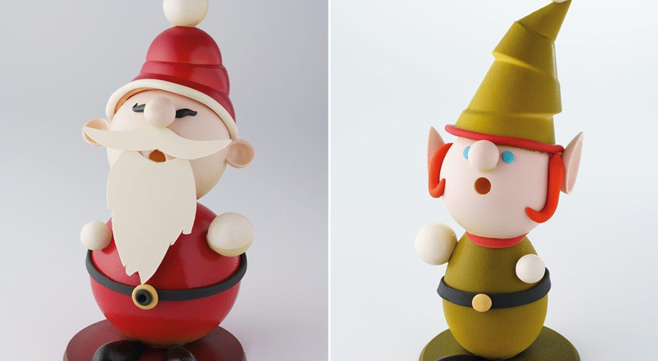 Forme di cioccolato - tema Natale - Maurizio Frau