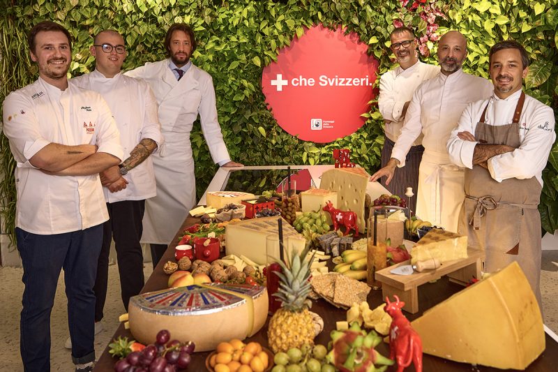 Cinque chef italiani (e un pizzaiolo) adottano i formaggi svizzeri