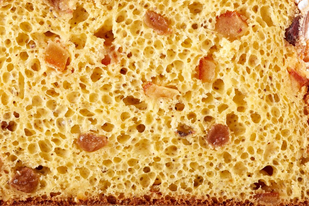 interno del panettone senza glutine