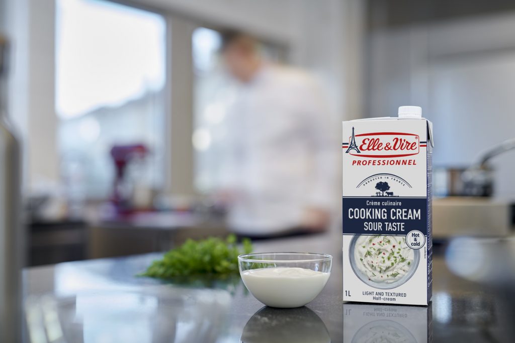 Cooking Cream Sour Taste Elle & Vire Professionnel